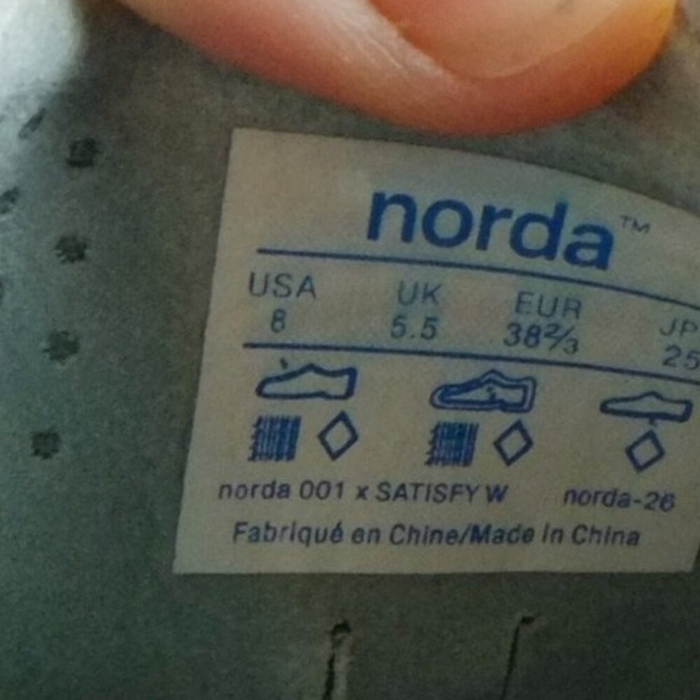 Norda x Satisfy Sneakers Trail Running Shoes Sz. 8 women's (fit like 7.5) - Picture 7 of 12